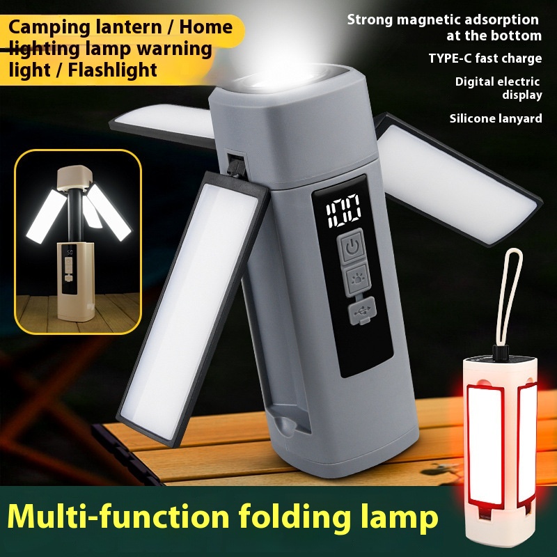 Outdoor Multifunctional Camping Lights Rechargeable Retractable Folding Lighting Tent Lights Camp Lights Camping Lights