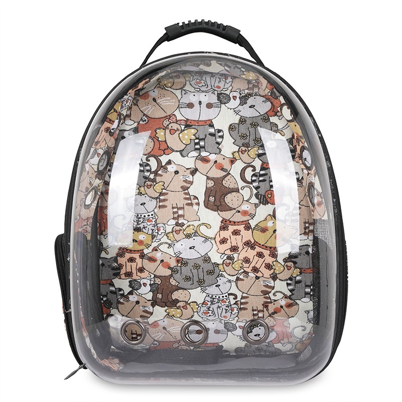 Direct Cat Bag Space Capsule Pet Cat Backpack Transparent Outing Cat Portable Bag Cat Supplies Box Cat School Bag
