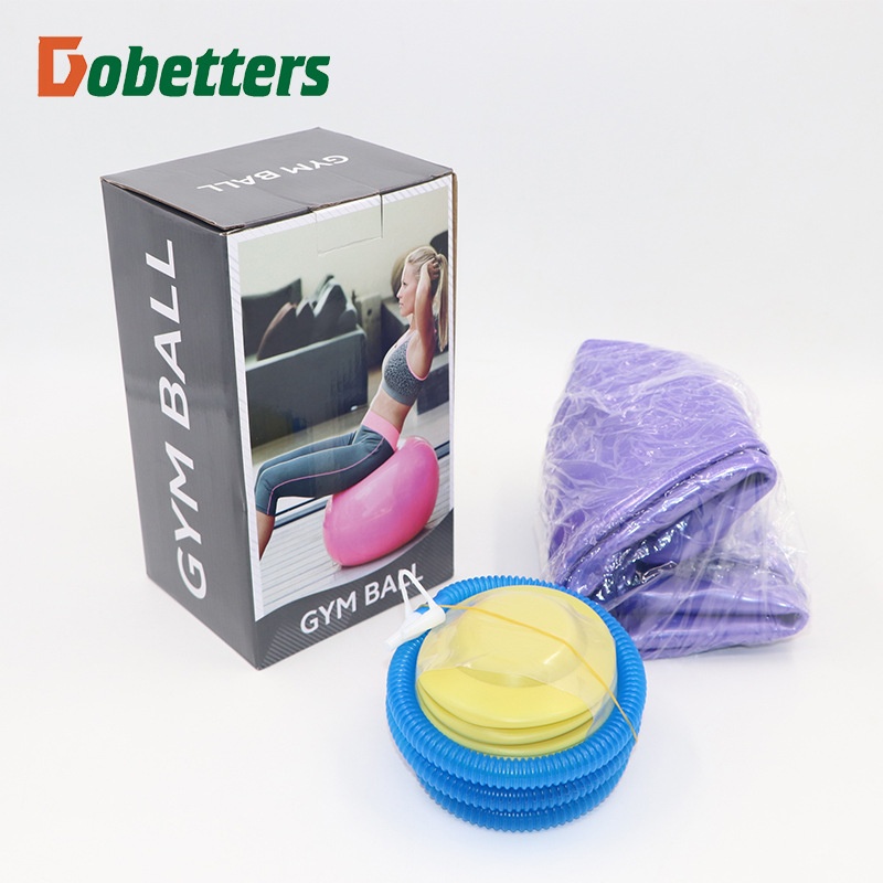 Explosion-proof Thickened Inflatable Yoga Ball Peanut Yoga Ball Capsule Yoga Massage Fitness Ball Balance Mat