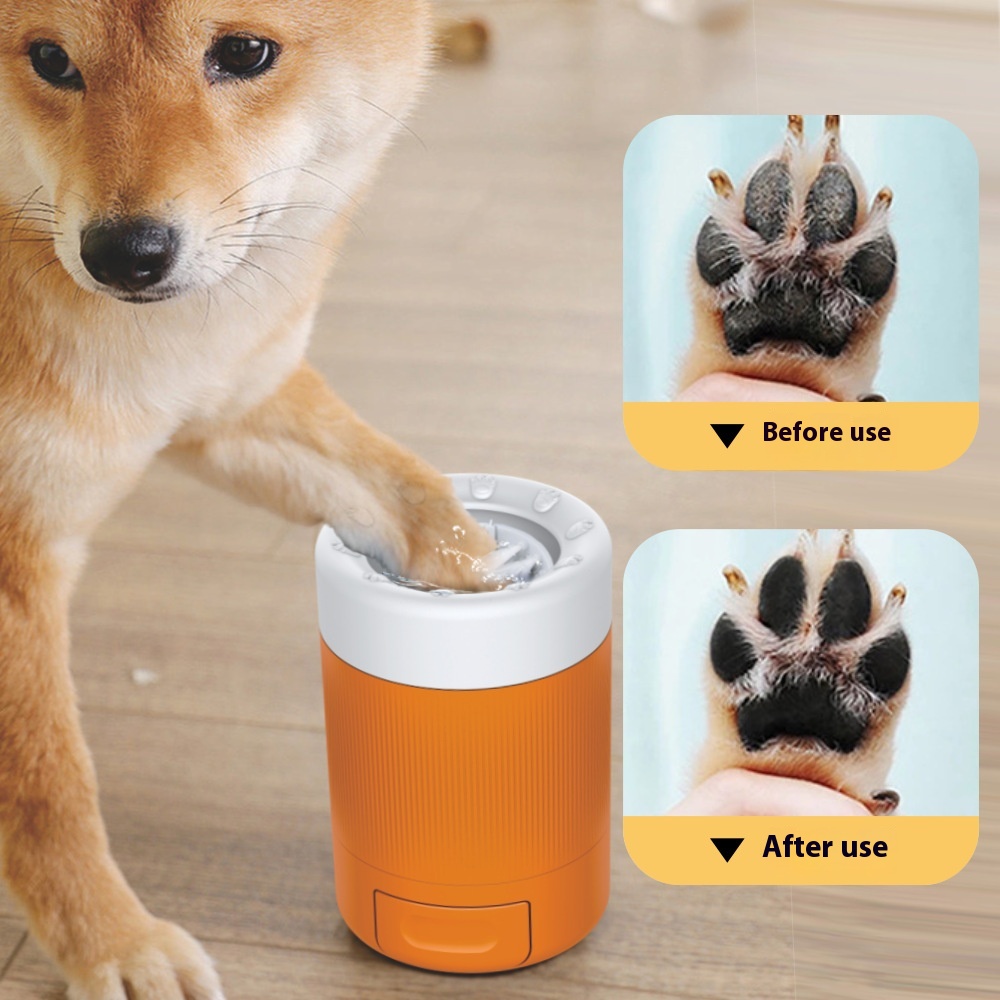 Pet Foot Washing Cup Dog Going Out Cleaning Beauty Paw Washing Artifact Intelligent Automatic Foot Washing Foot Bath Cup Tool