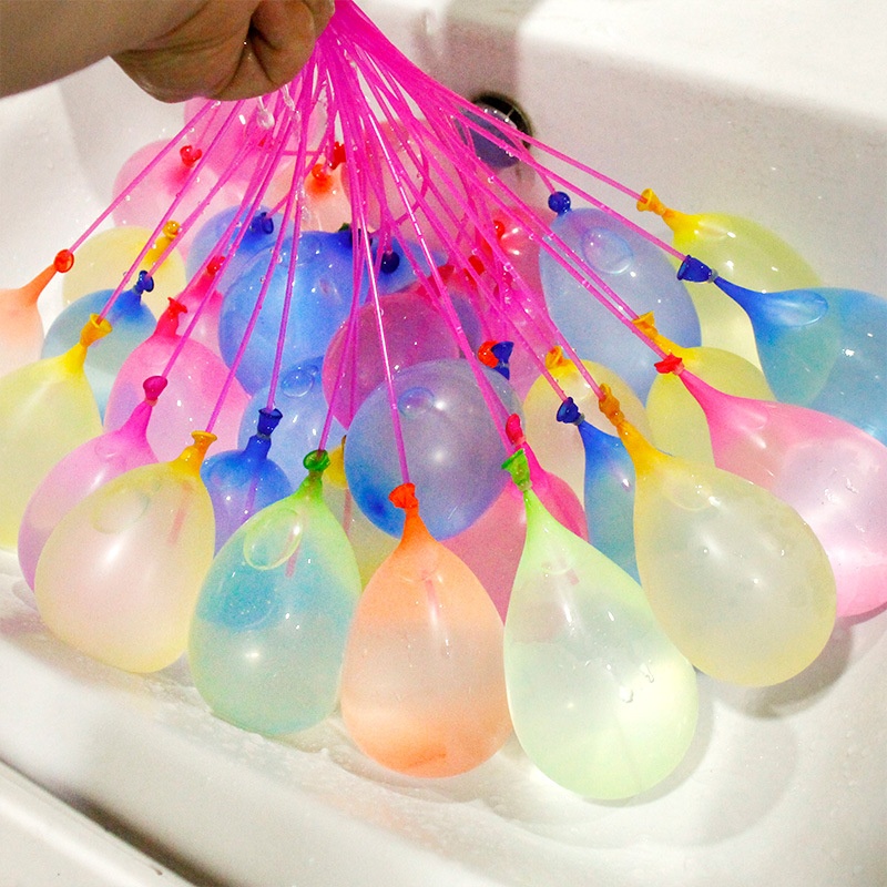 Water Balloon Quick Filling Balloon Children's Balloon Summer Outdoor Automatic Knot Water Ball Water Bomb Water Fight