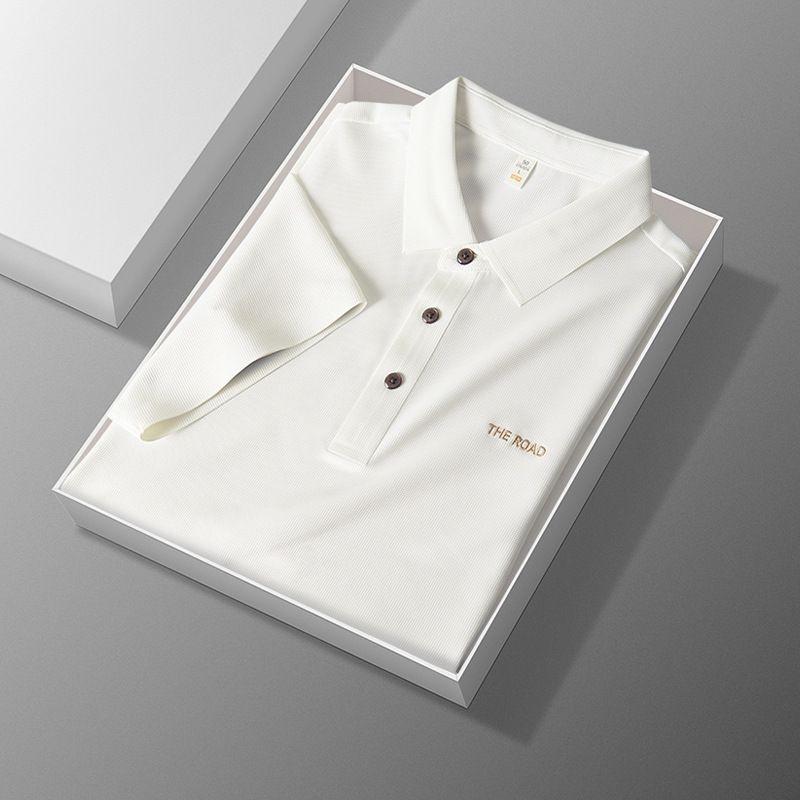 Collared Short-sleeved T-shirt Men's Casual Summer Ice Silk POLOShirt