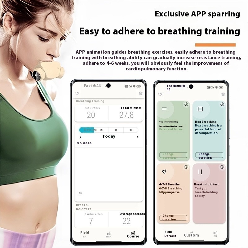 Breathing Muscle Trainer Breathing Trainer Deep Breathing Trainer Vital Capacity To Improve Lung Function Wxk