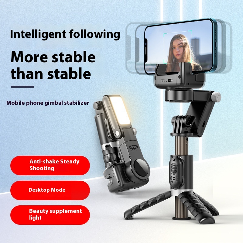 Mobile Phone Three- Axis Stabilizer Handheld Gimbal For Photography And Douyin Q18 Face Tracking Selfie Stick