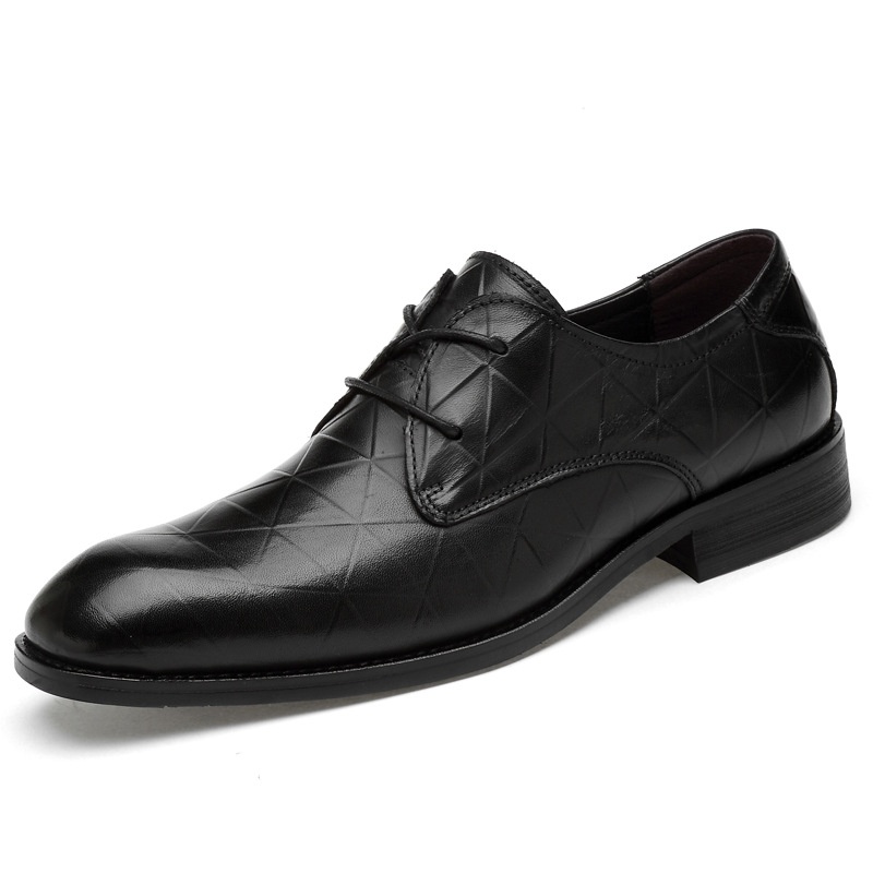 Special Autumn Men's Leather Shoes Formal Business Casual Black Men's Leather Shoes Size4647
