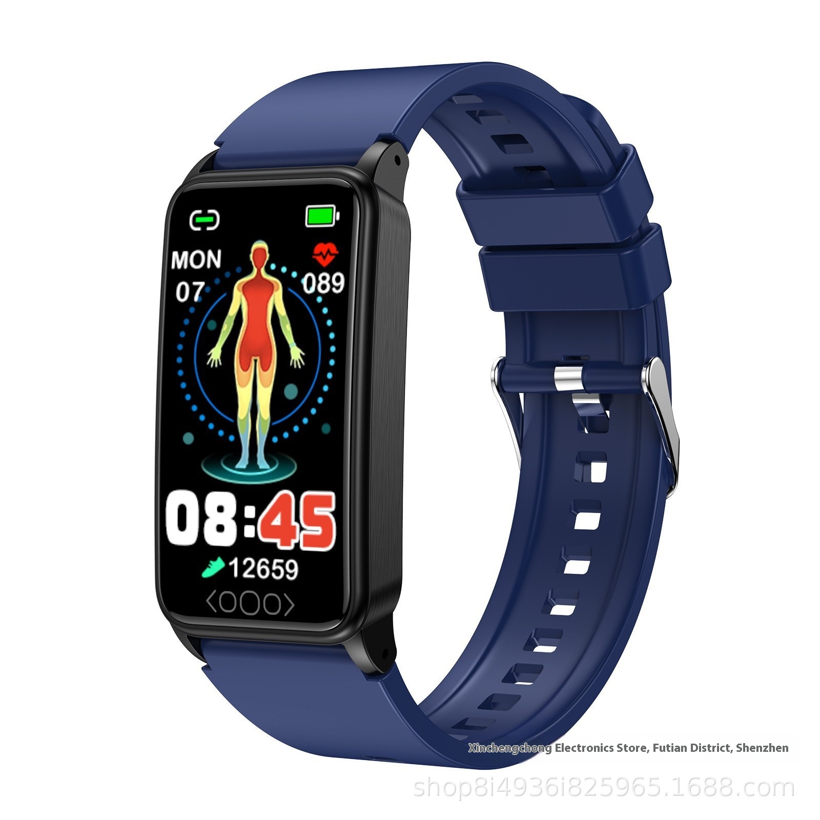 TK71 Pro Uric Acid Blood Lipid Noninvasive Blood Glucose Heart Rate Blood Oxygen Body Temperature Monitoring Intelligent Healthy Sports Bracelet