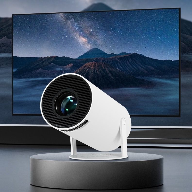 FLASHOPHY300 PRO4 KMini Projector-Android11.0,Short Throw Projector1080 PHD,270°Adjustable,Auto Keystone Correction,Outdoor Movie Projector