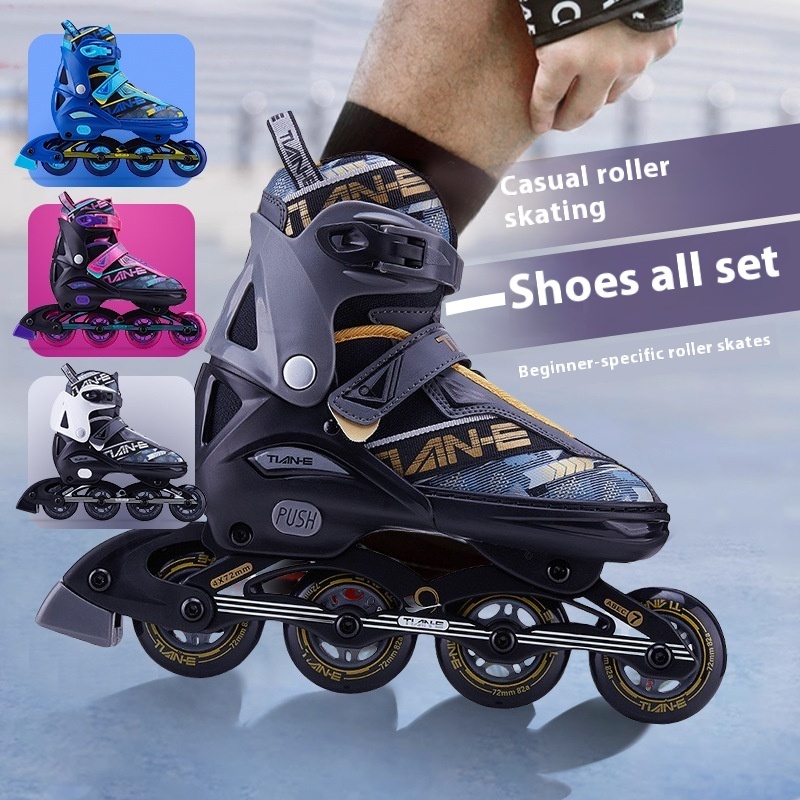SOFT Swan Genuine Roller Skates Roller Skates Children Adult Roller Skates In-line Wheel
