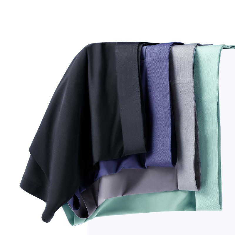 Ice Silk Seamless Men's Underwear Graphene Seamless Boxers Plus Size Boxer Shorts