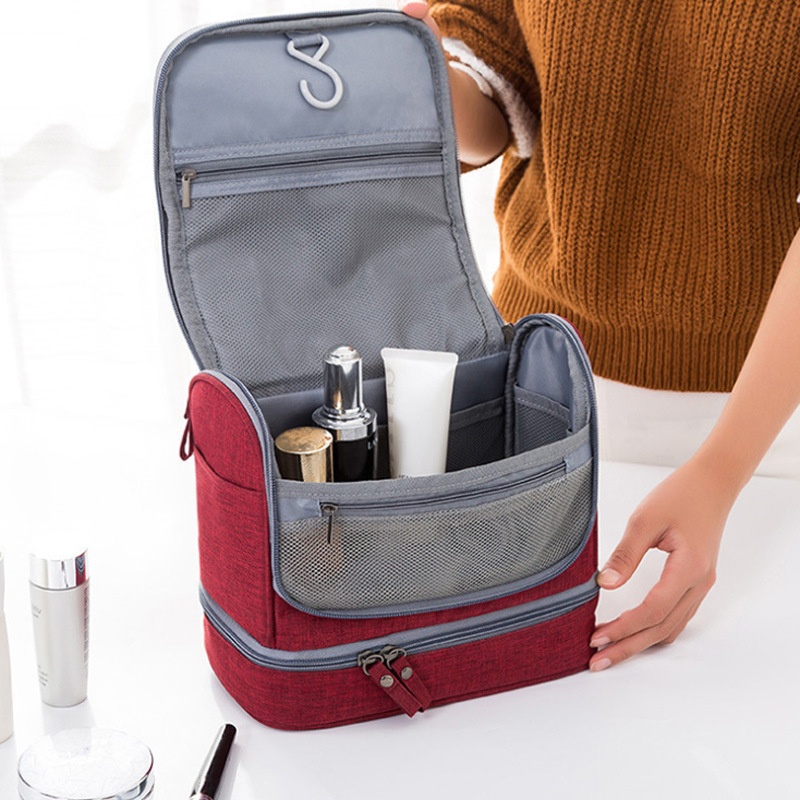 Waterproof Hanging Cationic Dry And Wet Separation Toiletry Bag Travel Toiletry Bag Cosmetic Bag Outdoor Storage Bag