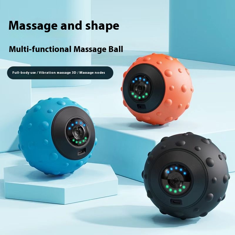 Vibration Massage Ball Electric Fascia Ball Muscle Relaxation Massager Fitness Yoga Exercise Recovery Vibration Handball