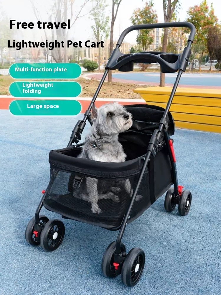 Pet Stroller For Going Out,Puppy Stroller,Dog Stroller,Small,Lightweight,Foldable,Small Cart For Cats And Dogs