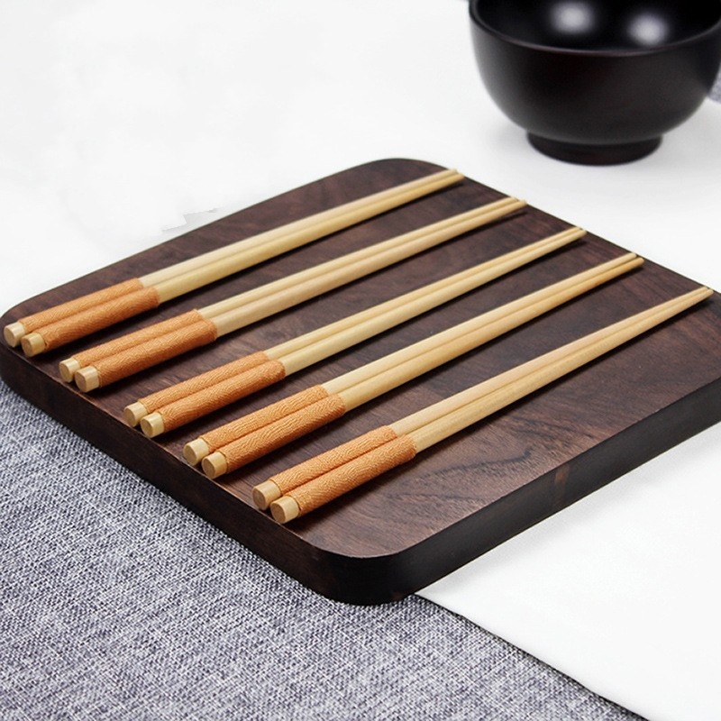 Chopsticks Japanese Style Household Hotel Chopsticks Wooden Children Chopsticks Set Portable Tableware Solid Wood Chopsticks