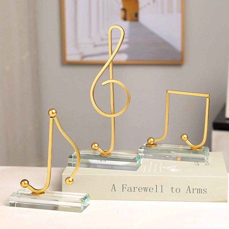 Light Luxury Musical Note Ornaments Creative Personality Entrance Living Room TVCabinet Wine Cabinet Office Desktop Decoration Model Room Decoration