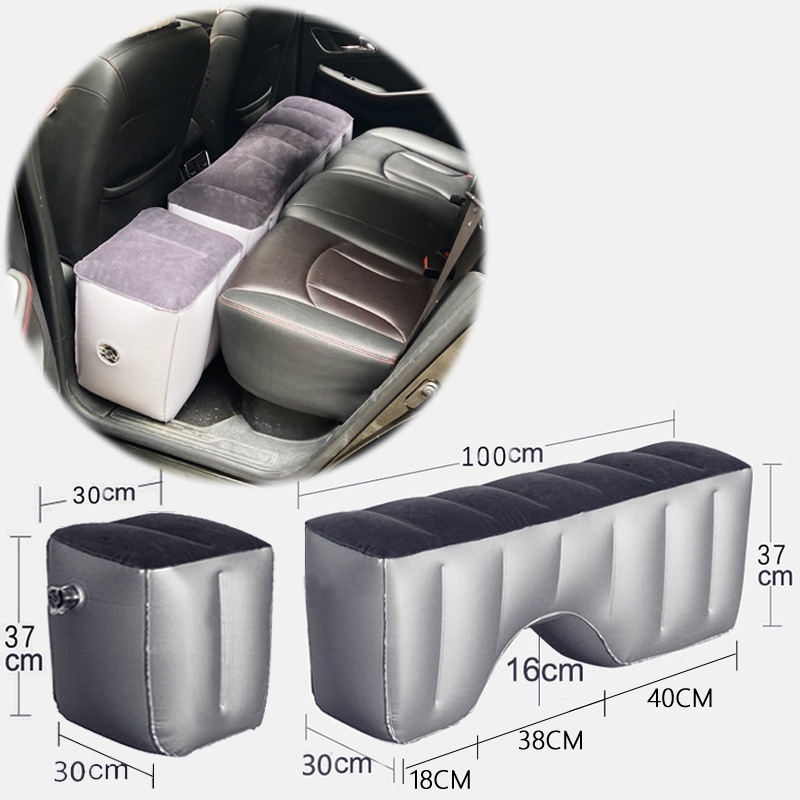 Car - Mounted Inflatable Bed For The Rear Seats Of Cars, SUVs, And Business Vehicles. It Can Be Used As A Sleeping Cushion, Footstool, And Filling Pad