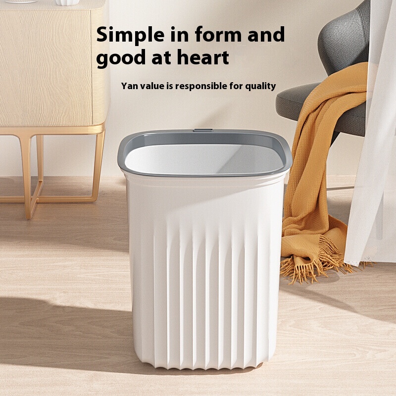 High-value Trash Can Home Living Room Bathroom Bedroom Kitchen Plastic Office Oversized Desktop Trash Basket