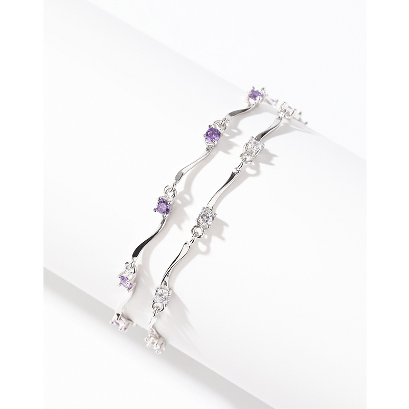 S925 Sterling Silver Diamond Bracelet For Girls Japanese And Korean Niche Design Exquisite High-end Girlfriends Hand Jewelry To Send Girlfriend Gifts