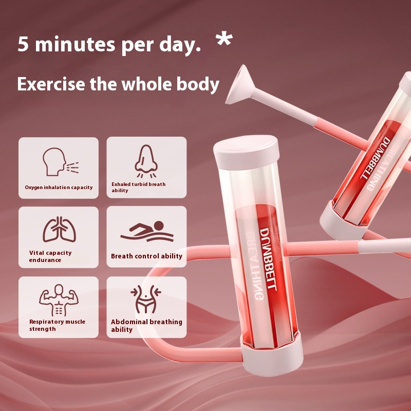 Breathing Dumbbell Abdominal Vital Capacity Lung Vest Line Pelvic Floor Muscle Exercise Core Indoor Endurance Fitness Trainer
