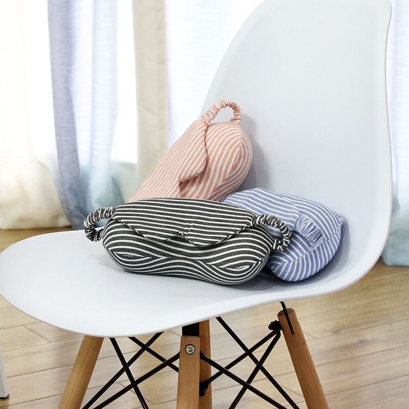 Two-in-one Eye Mask Nap Pillow Foam Particle/memory Foam U-shaped Pillow Portable Travel