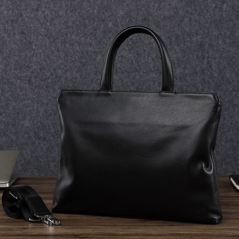 Men's Bag,Genuine Leather Handbag,Men's Computer Bag,Cowhide15-inch Business Trip Large Capacity Briefcase,One Piece Drop Shipping
