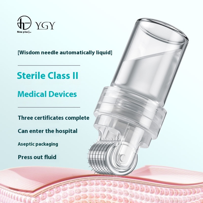 Medical Class IISterile Roller Micro-needle Water Light Introduction Roller Introduction Hair Growth Applicator To Remove Stretch Marks And Acne Marks