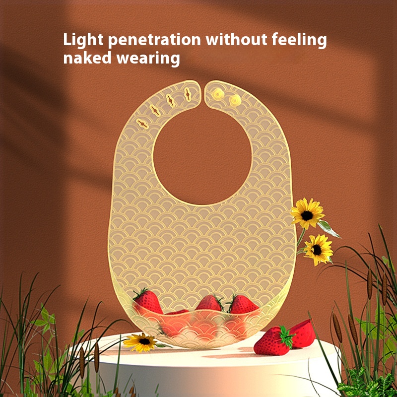 Baby Bibs Silicone Children's Meal Supplement Rice Pocket Summer Ultra-thin Feeding Waterproof Baby Super Soft Bib Anti-dirty