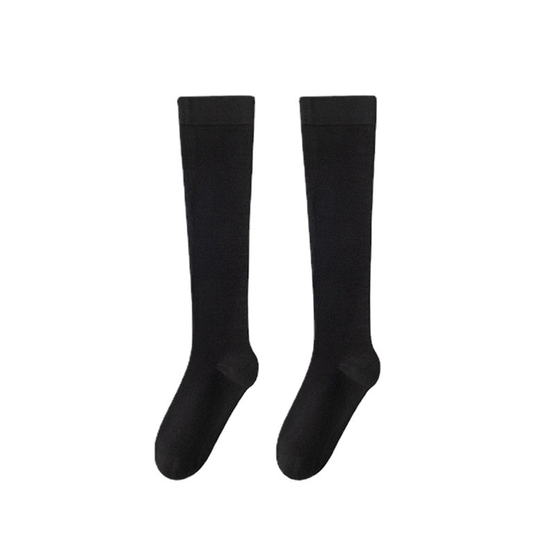 Japanese Pressure Calf Socks Women's Strong Pressure Thin Legs Jk Socks Knee Socks Spring And Autumn Black Thin Stockings