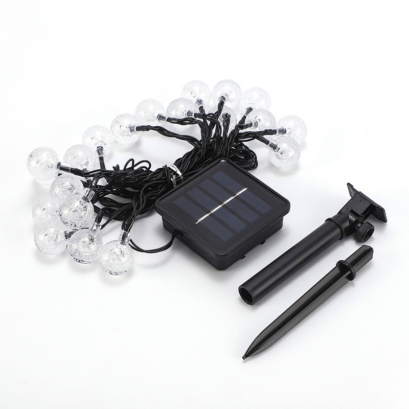 Customizable Solar L E D Water Drop Holiday Decoration Outdoor Colored Lights Ball Light String Garden Waterproof Lights - 5