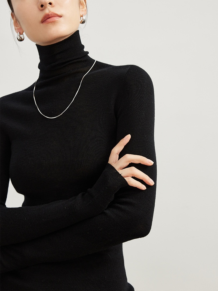 Woolen Knitted Turtleneck Bottoming Sweater