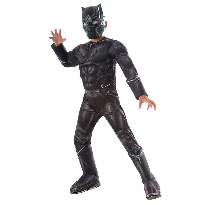 Black Panther Children's Men's Costume Halloween Day Party Dance Cartoon Film And Television Show Dress Up Decoration Performance Costume