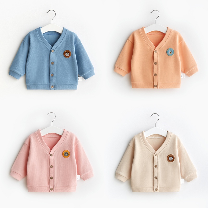 Baby Coat Spring And Autumn Double-layer Boy Super Cute Baby Clothes Cardigan Girl Toddler Child Thin Tops Children Spring Clothes