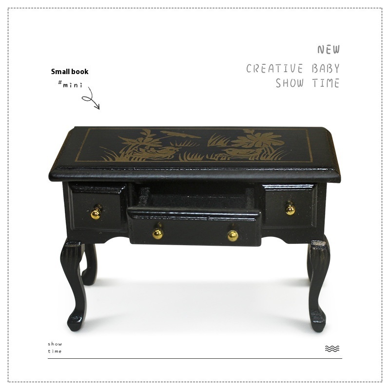 52 DOLLHOUSEMiniature Food Play Set Scene Model Small Doll House Accessories Mini Desk M110