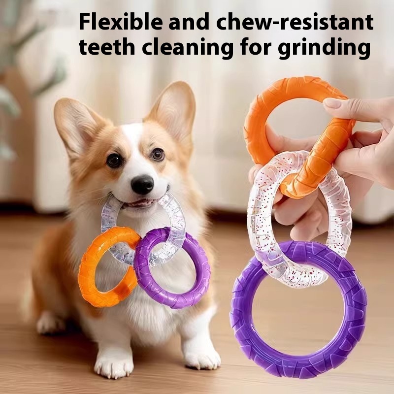 Dog Tug-of-war Toy Puppy Grinding Teeth Cleaning Pulling Bite Resistant Toy Puppy Training Interactive Pet Boredom Relief Artifact