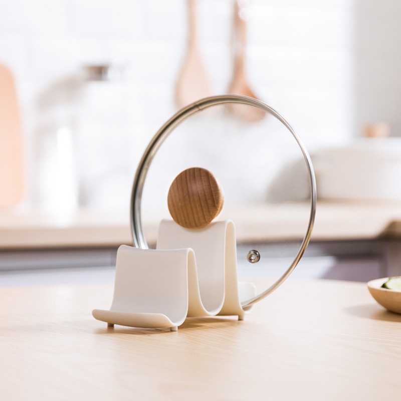 Kitchen Pot Lid Rack Countertop Pot Lid Storage Rack Household Spatula Storage Rack Cutting Board Rack Can Drain Cutting Board Rack