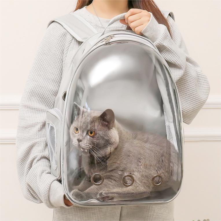 Pet Bag Cat Bag Portable Backpack Transparent Space Capsule Cat Bag Cat Supplies Breathable Backpack