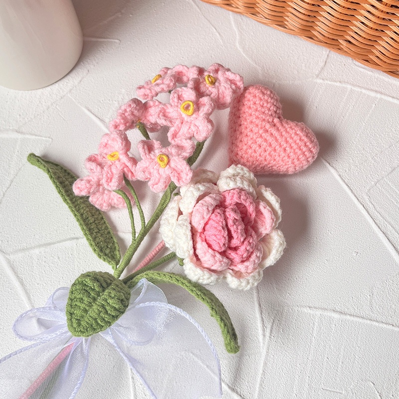Hand-woven Versatile Bouquet Pendant Home Door Refrigerator Ice Sticker Decoration Gift