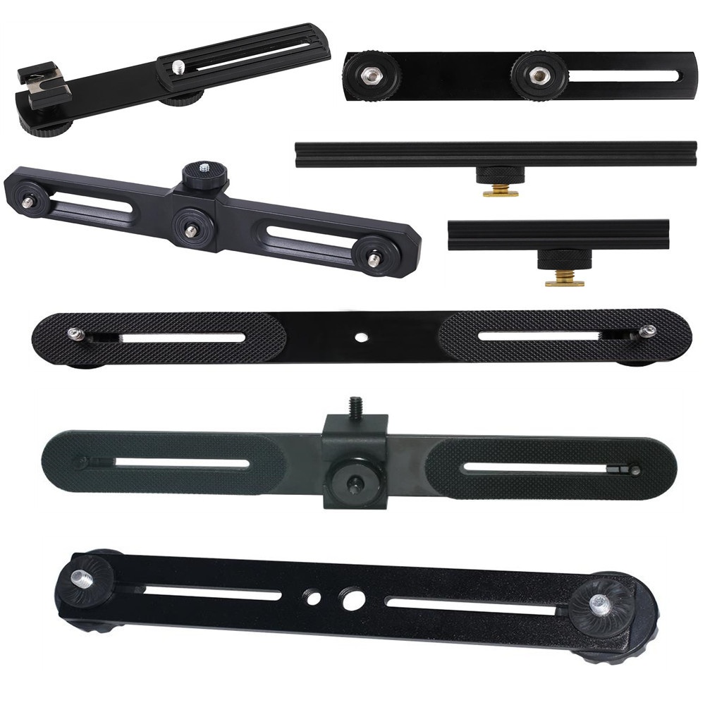 Camera Fill Light Long Horizontal Pole Light Stand One-word Double Camera Stand Double-headed Flash Camera Microphone Stand