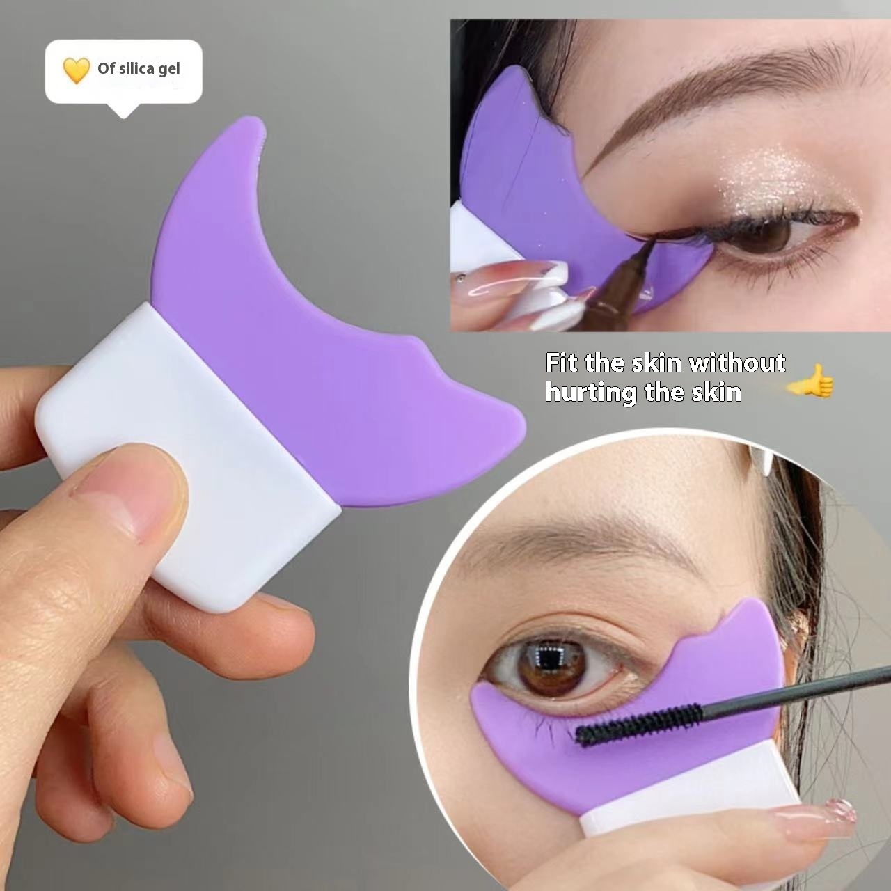 Multifunctional Eyeshadow Auxiliary Artifact Mascara Eyeliner Silicone Baffle Tool Upper And Lower Eyelid Makeup