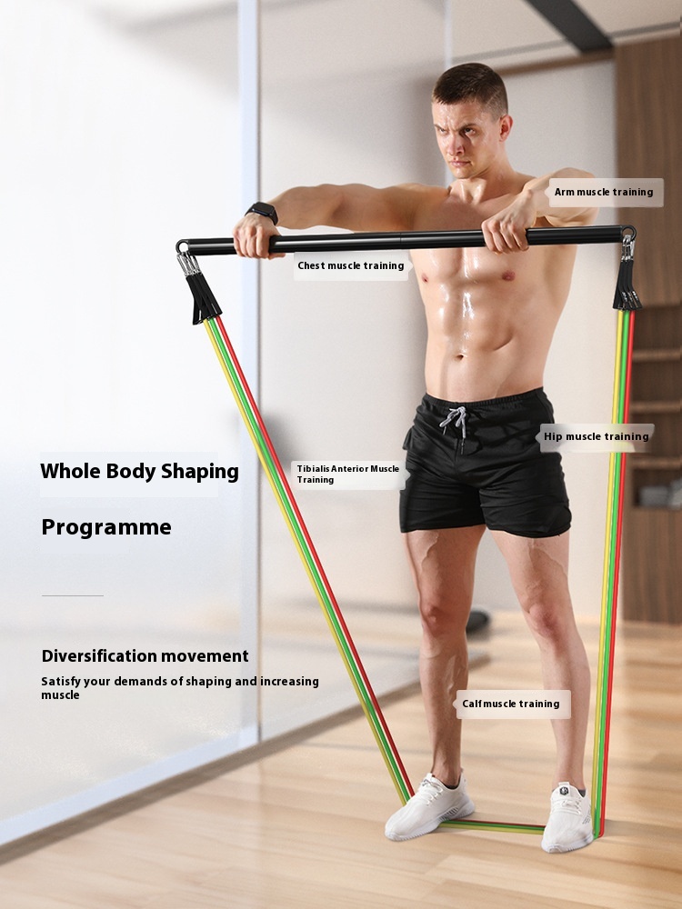 Multifunctional Fitness Resistance Band Set,TPE11-piece Set,100 Lbs Resistance Bands Combination,Elastic Bands,Resistance Bands,Pull Bands