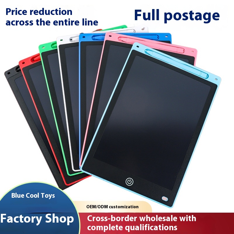 LCD Handwriting Board 6.5/8.5/10/12 Inch Children's Painting Drawing Board Graffiti Electronic Eye Protection LCD Writing Board