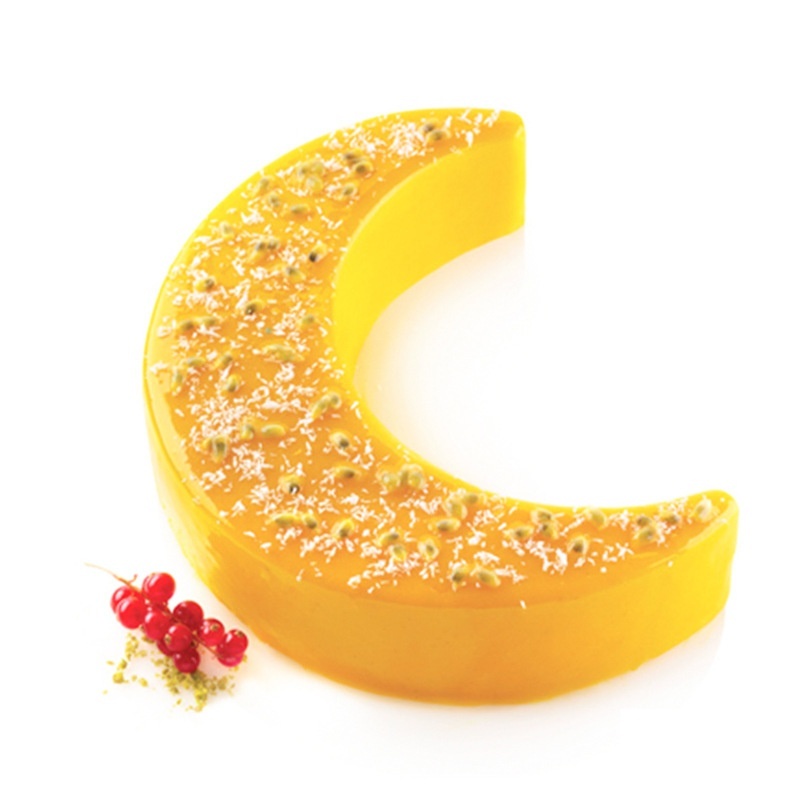 Silicone Moon Cake Mold Single Hole Crescent Shape Cake Mold Food Use Silicone Kitchen Utensils Baking Tools