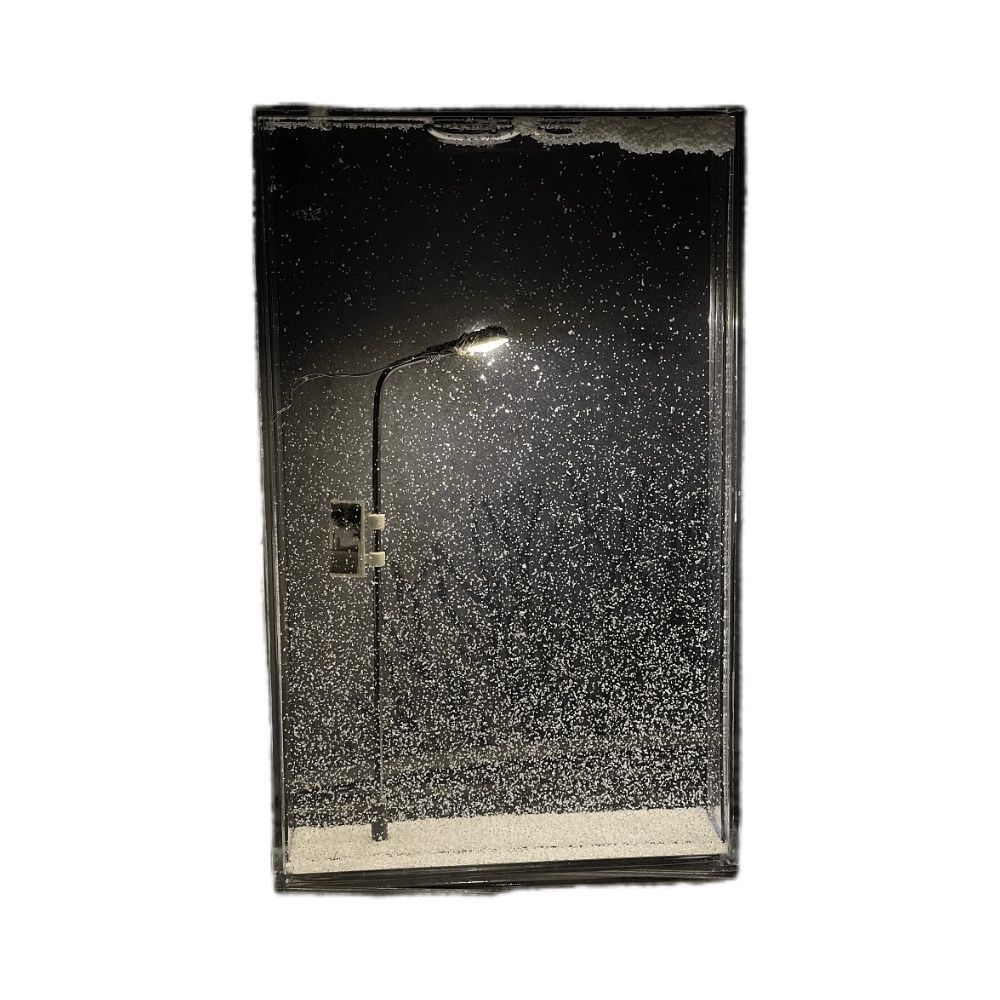 Wedding Gift Snow Night Couple Flow Hemp Night Light Christmas Snow Street Lamp Handmade Diy Material Bag