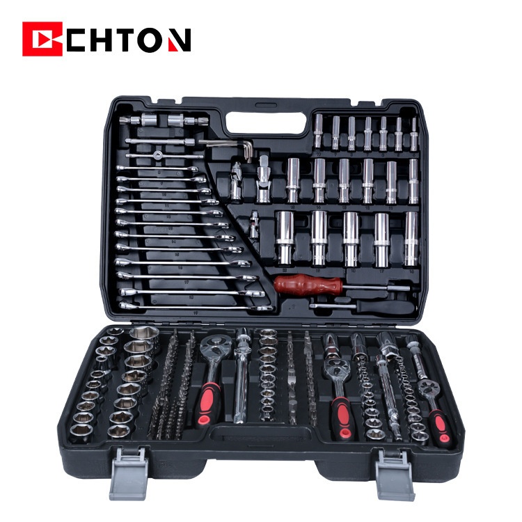 216-piece Set Of Multi-function Socket Ratchet Dual-purpose Wrench Household Auto Repair Mechanical Tool Box Hardware Set Full Set