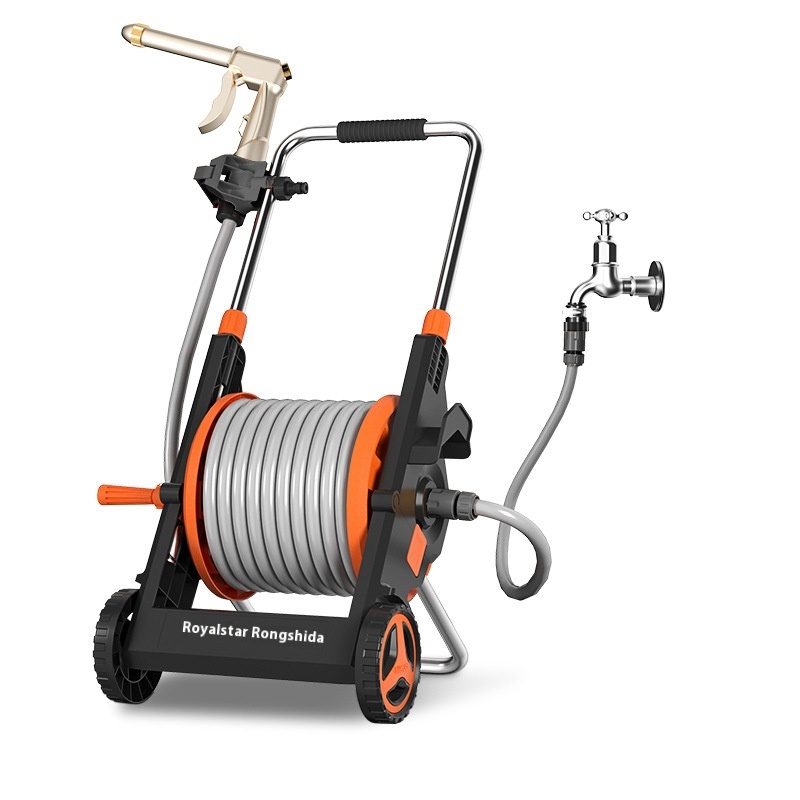 High-Pressure Car Wash Water Gun With Multifunctional Hose Reel