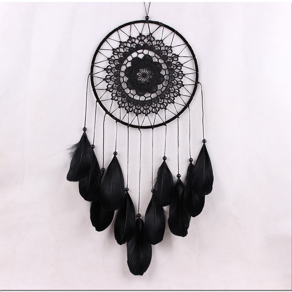 MS6013 Goose Feather Large Floating Lace Dream Catcher Home Feather Ornaments Creative Craft Handmade Dream Catcher