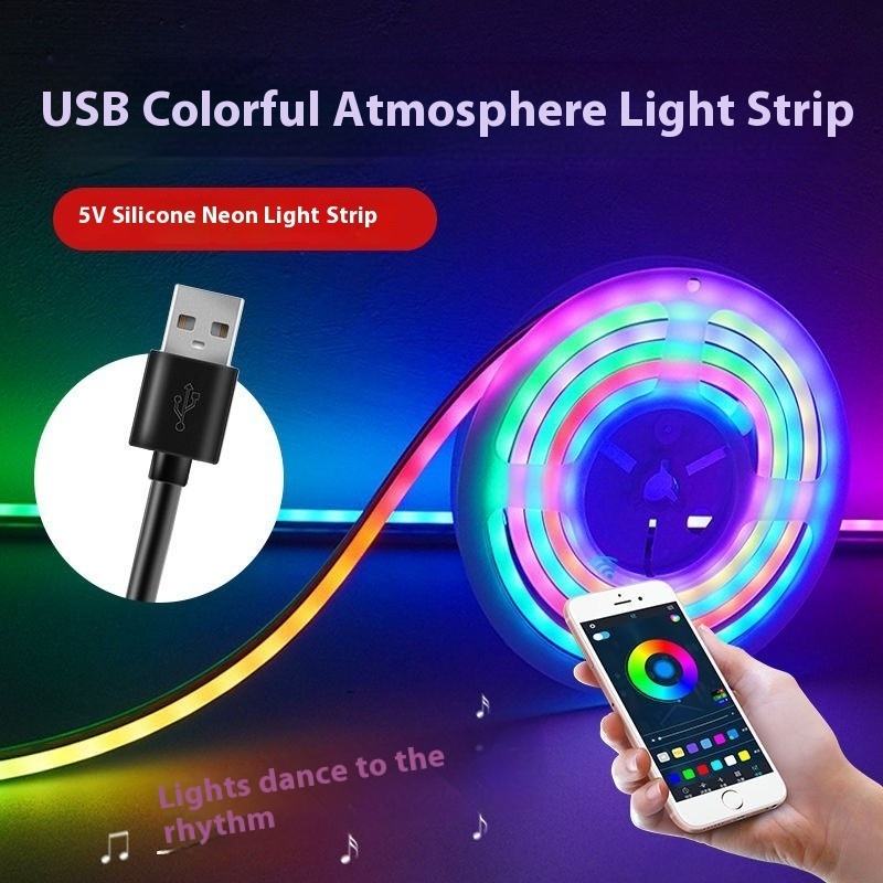 Intelligent Magic Color Neon Lamp With Horse Racing Car Electric Sports Decorative Lamp APP Control USB Lamp With Magic Color Flexible Lamp Belt