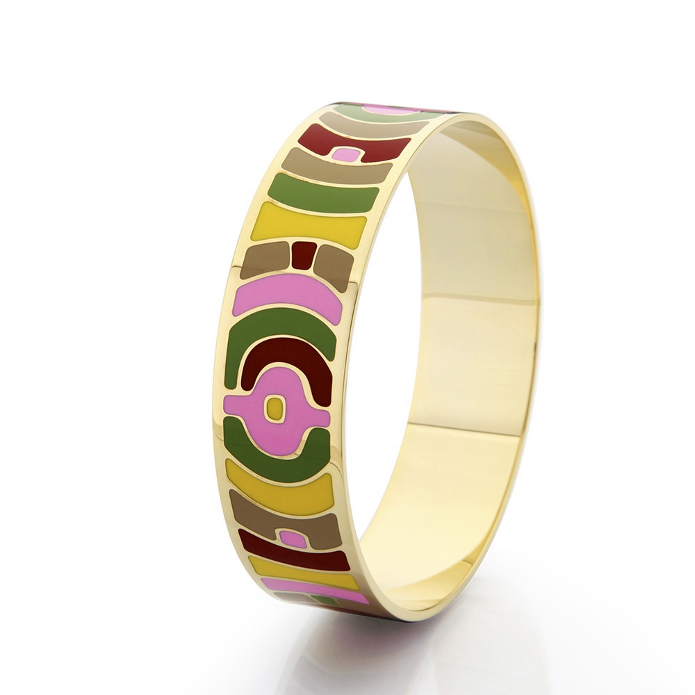 Enamel Bracelet Multi-color European And American Creative Round Retro Bracelet Valentine's Day