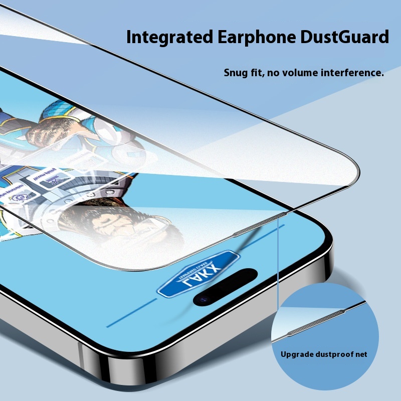 Suitable For Apple 17 Blue Cool Orangutan 16 Pro Tempered Glass Film IPhone 15 Privacy Film 12 Matte 14 Phone Film