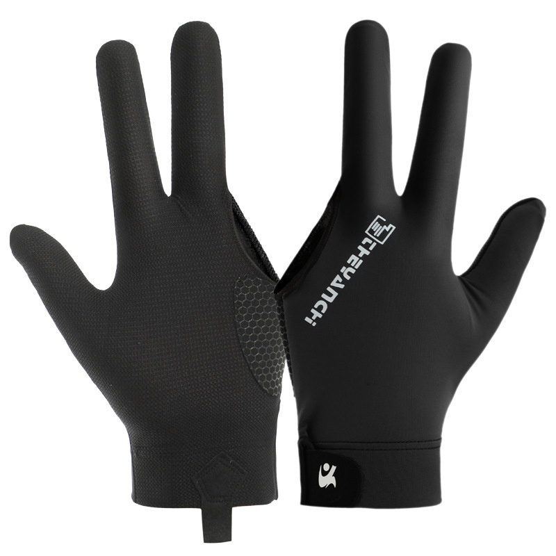 Professional Billiard Gloves D287 Thin Breathable Long Finger Snooker Table Tennis Non-slip Single Pack Sports Billiard Gloves