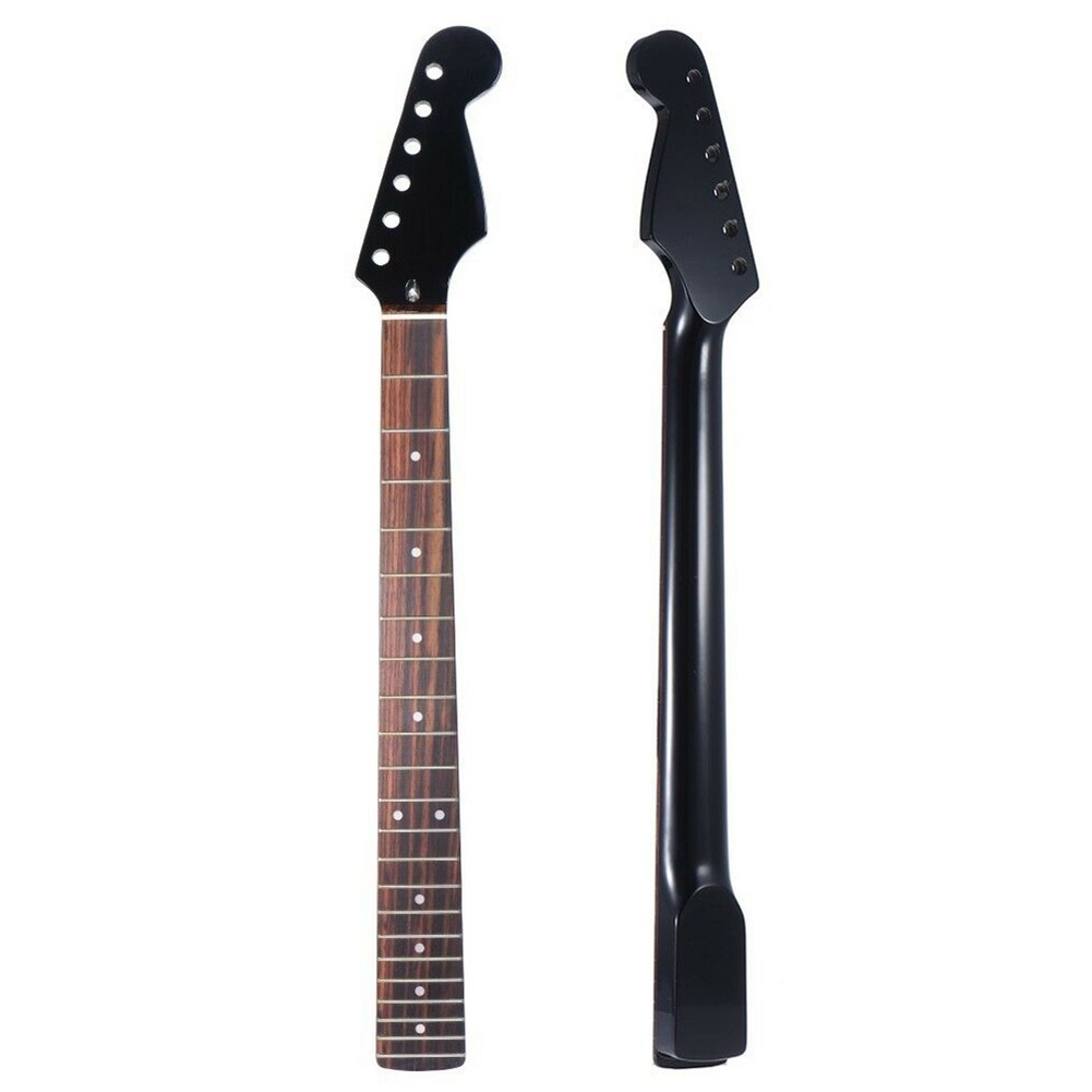 [ Matte Black]22-fret Electric Guitar Neck Maple Handle Rosewood Fretboard S T Strat Stratocaster